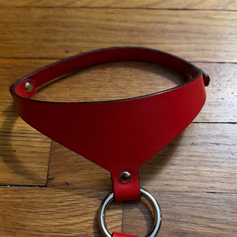 0770 Roxane Red Leather Harness - Picture 6 of 15